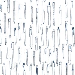 Pens in Blue Ink