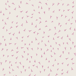 Tracks in Raspberry on Warm White