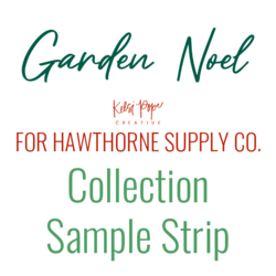 Garden Noel Sample Strip