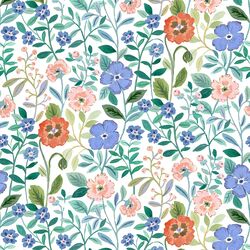 Wildflower Paradise in Cornflower Blue