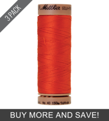 Paprika (9136-0450) - Silk Finish Cotton 40wt - 164 Yards (3 Pack)