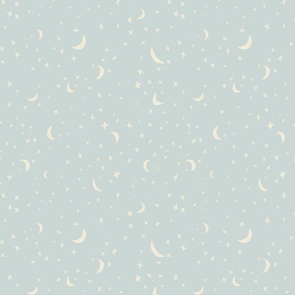 Celestial Stars in Light Blue