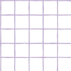 Windowpane in Lilac on White
