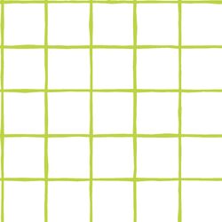 Windowpane in Lime on White