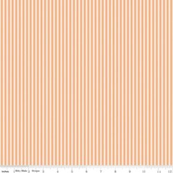 1/8" Stripe in Marmalade on Ivory