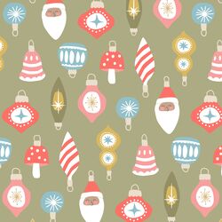 Ornaments in Dusty Green