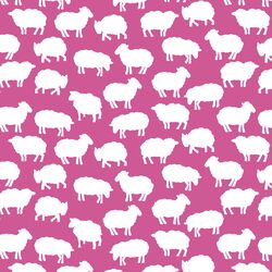 Sheep Silhouette in Petunia