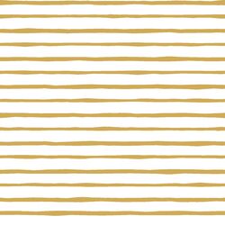 Artisan Stripe in Straw on White