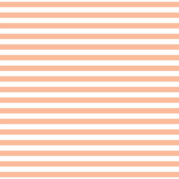 Meadow Stripe in Bright Apricot