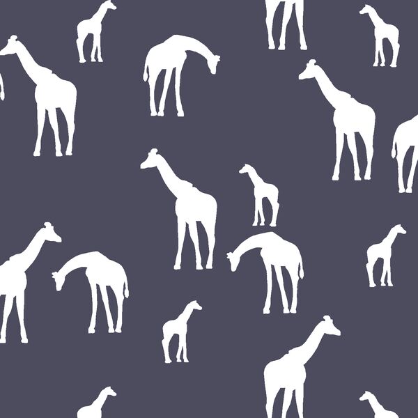 Giraffe Silhouette in Ink
