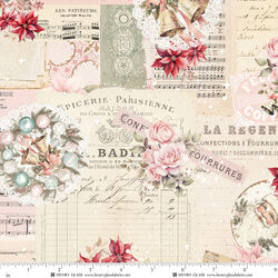 Christmas Collage in Ivory