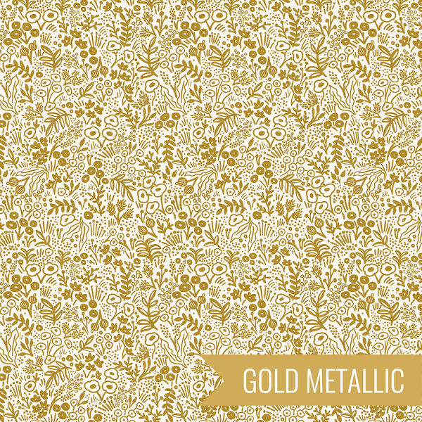 Tapestry Lace in Gold Metallic