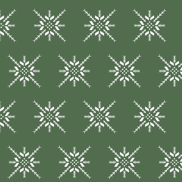 Snowflake Stitch in Kale