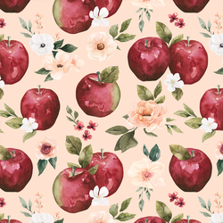 Apple Floral in Light Pink
