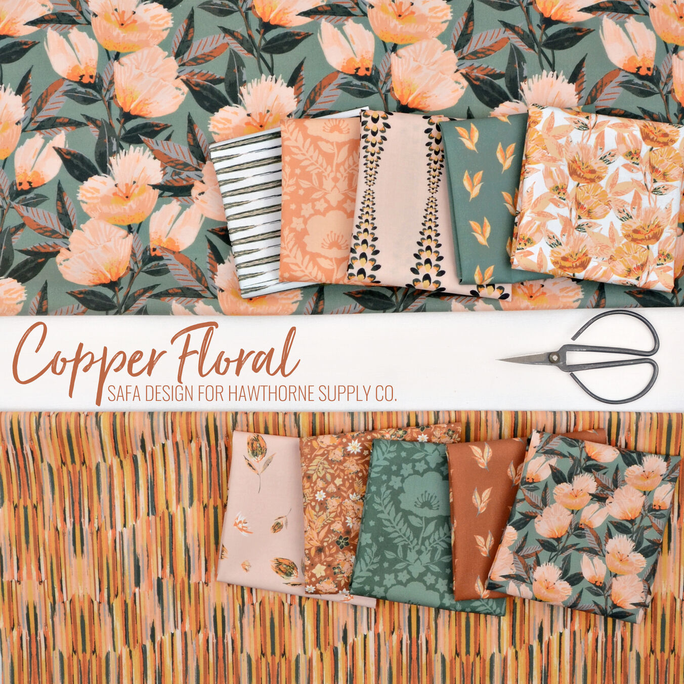Copper Floral Poster Image
