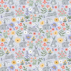 Bunny Floral in Blue