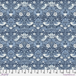 Mini Strawberry Thief in Indigo