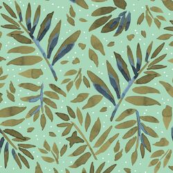 Palm Fronds in Seaglass