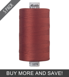 Brick (9141-1074) - Silk Finish Cotton 40wt - 1094 Yards (5 Pack)