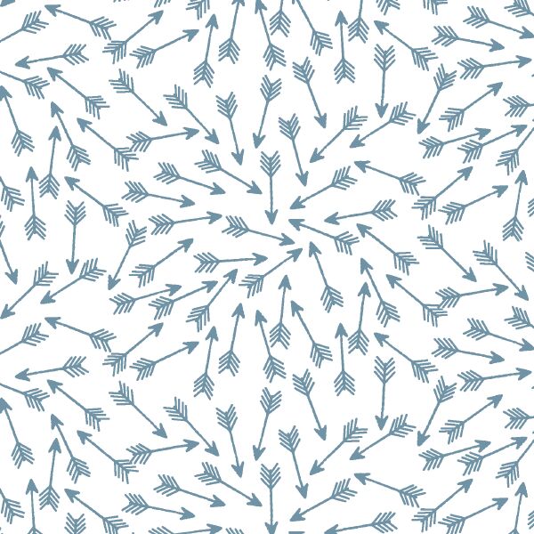 Arrows in Marine on White