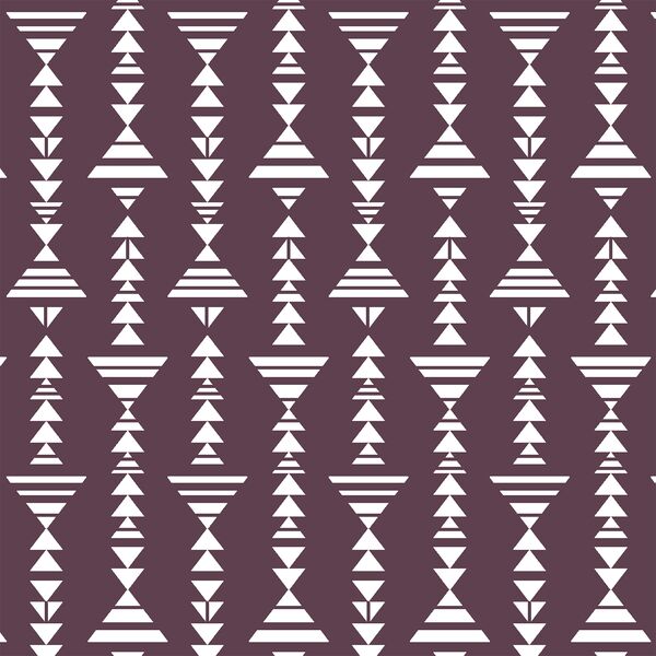 Little Tribal Stripe in Raisin