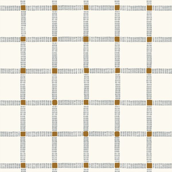 Plaid Basketweave in Cloud