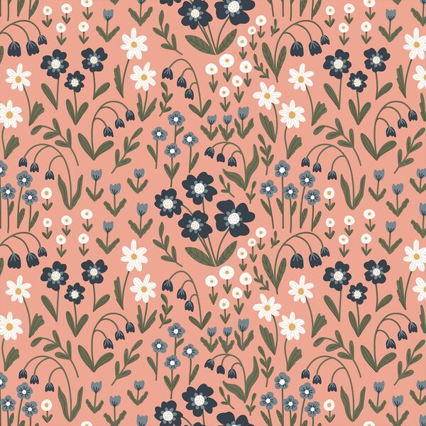 Spring Floral in Deep Blush