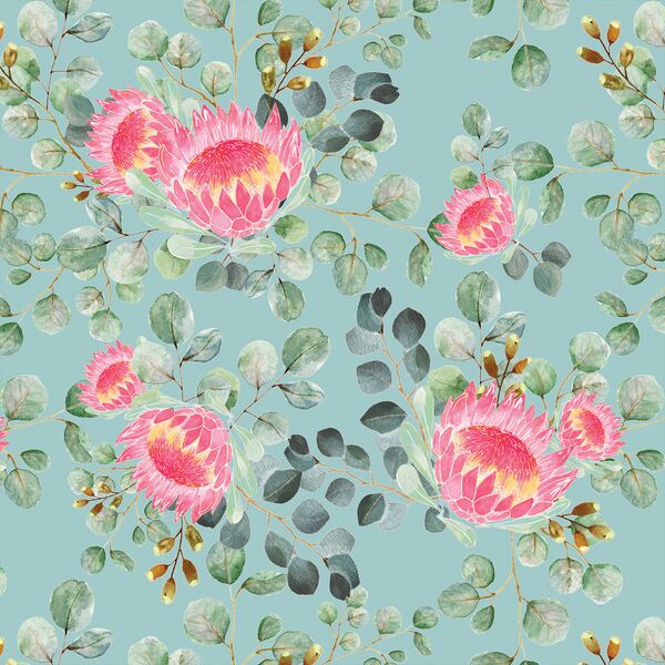 Protea in Pacific Blue