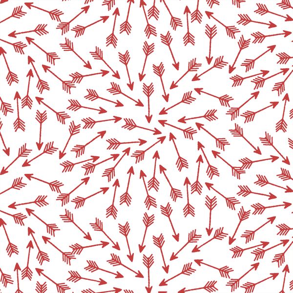Arrows in Geranium on White