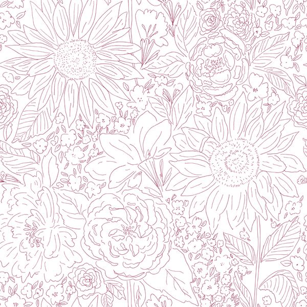 Paperie in Cranberry on White