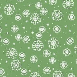 Snowflakes in Pistachio