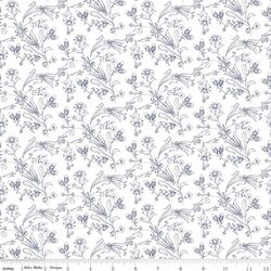 Flower Vines in White