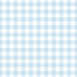 Large Summer Gingham in Summer Sky