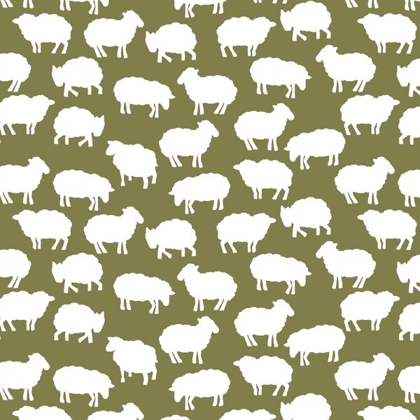 Sheep Silhouette in Jungle