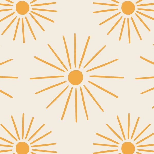 Large Sunburst in Sunshine Yellow on Sunbleached