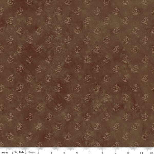Floral in Brown