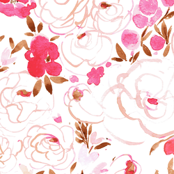 Large Cece Heart Floral in Valentine