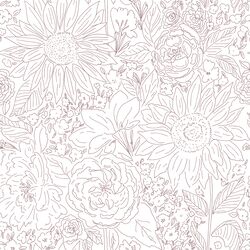 Paperie in Plum on White