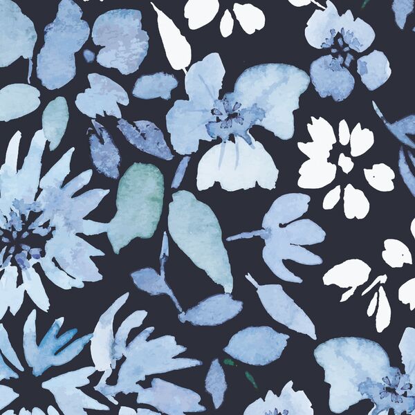 Alcove Blooms in Navy