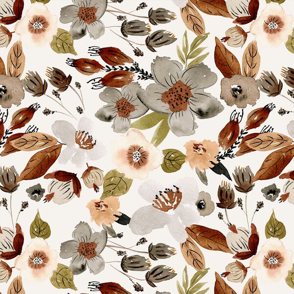 Moody Florals in Milk