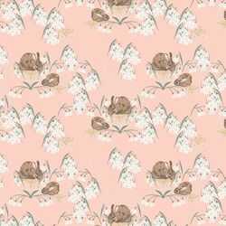 Gentle Bunnies in Pale Peach