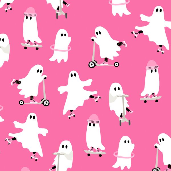 Large Skater Ghosts in Magenta