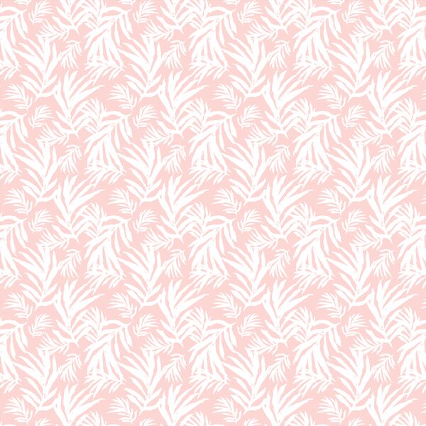 Palm Fronds in Powder Pink