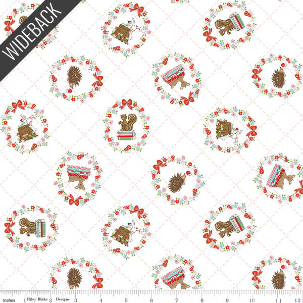 Tossed Animals Wideback in White