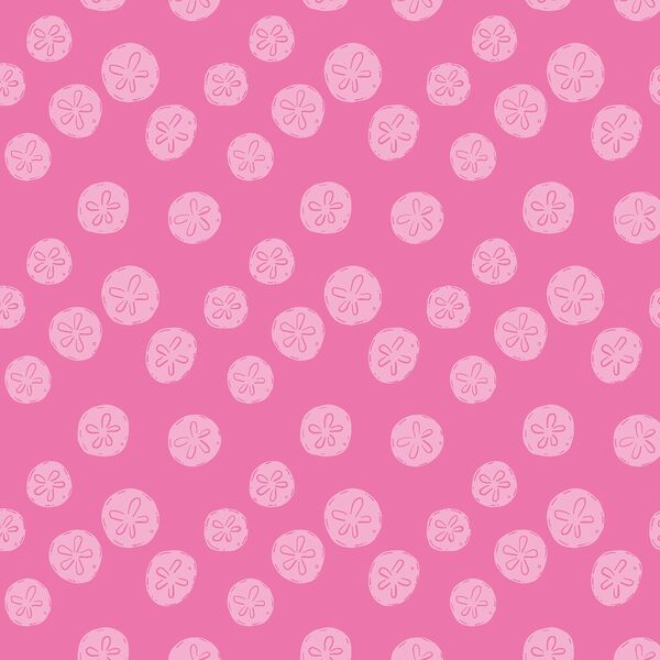 Sand Dollars in Pink Hibiscus