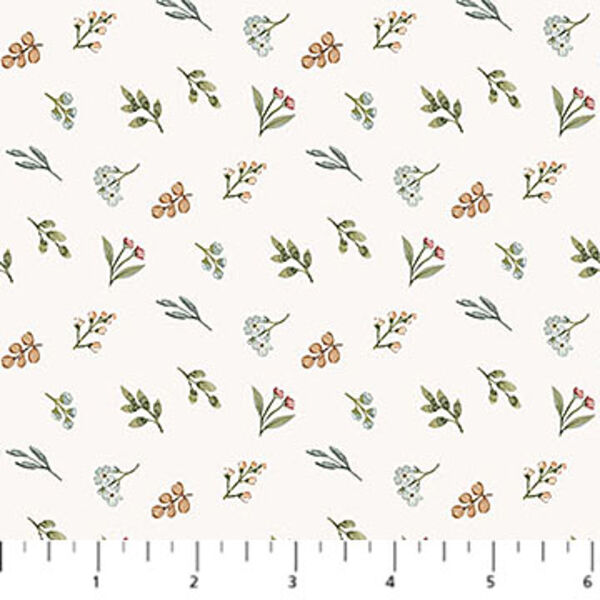 Leaf Toss in Cream Multi
