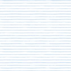 Small Watercolor Stripes in Frost Blue