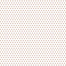 Polka Dots in Terracotta on White