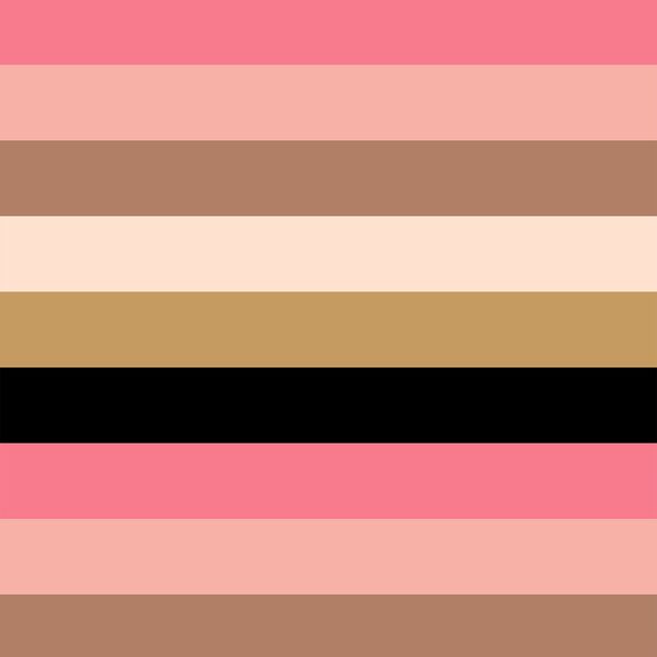 Large Valentine Stripe in Pink