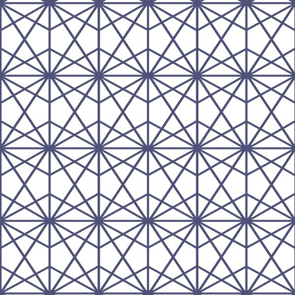 Terrarium in Indigo on White